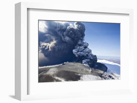 Eyjafjallajokull Volcano Erupting in Iceland-Paul Souders-Framed Photographic Print