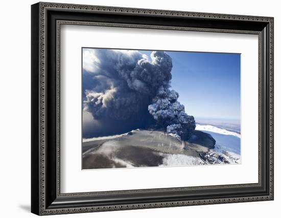 Eyjafjallajokull Volcano Erupting in Iceland-Paul Souders-Framed Photographic Print