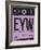 EYW Key West Luggage Tag I-NaxArt-Framed Art Print