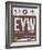 EYW Key West Luggage Tag II-NaxArt-Framed Art Print