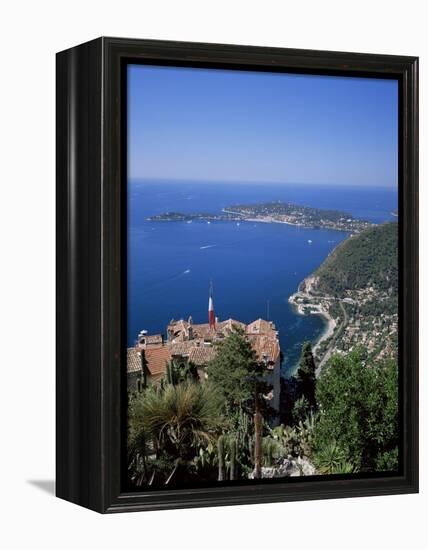 Eze and St. Jean-Cap-Ferrat, Cote d'Azur, Provence, France, Mediterranean-Roy Rainford-Framed Premier Image Canvas