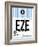 EZE Buenos Aires Luggage Tag I-NaxArt-Framed Art Print