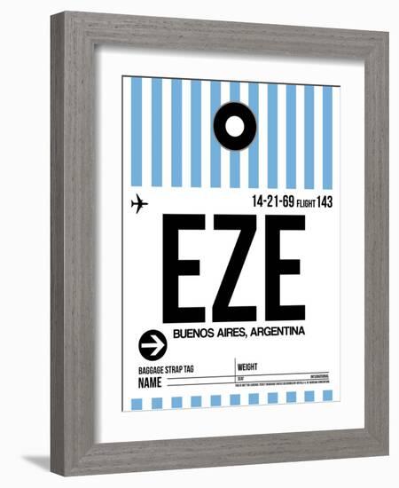 EZE Buenos Aires Luggage Tag I-NaxArt-Framed Art Print