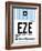 EZE Buenos Aires Luggage Tag I-NaxArt-Framed Art Print