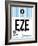 EZE Buenos Aires Luggage Tag I-NaxArt-Framed Art Print