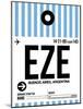 EZE Buenos Aires Luggage Tag I-NaxArt-Mounted Art Print