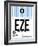 EZE Buenos Aires Luggage Tag I-NaxArt-Framed Art Print