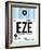 EZE Buenos Aires Luggage Tag I-NaxArt-Framed Art Print