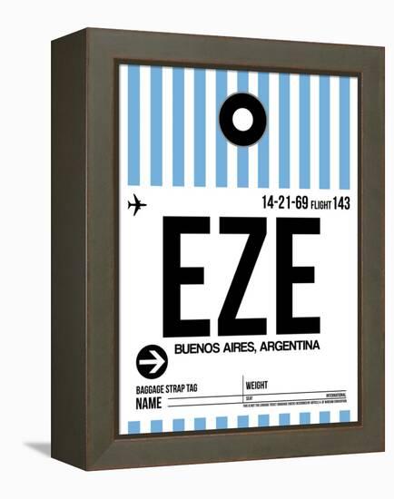 EZE Buenos Aires Luggage Tag I-NaxArt-Framed Stretched Canvas