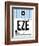 EZE Buenos Aires Luggage Tag I-NaxArt-Framed Art Print