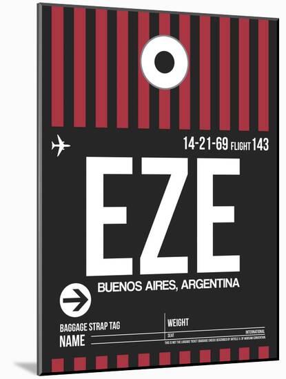 EZE Buenos Aires Luggage Tag II-NaxArt-Mounted Art Print