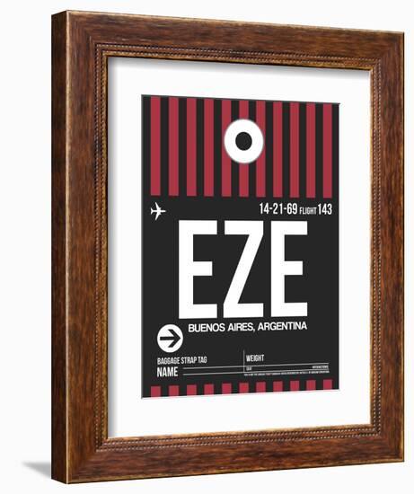 EZE Buenos Aires Luggage Tag II-NaxArt-Framed Premium Giclee Print