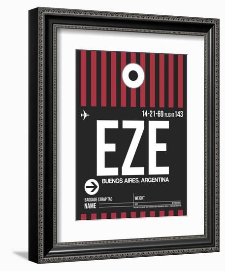 EZE Buenos Aires Luggage Tag II-NaxArt-Framed Premium Giclee Print