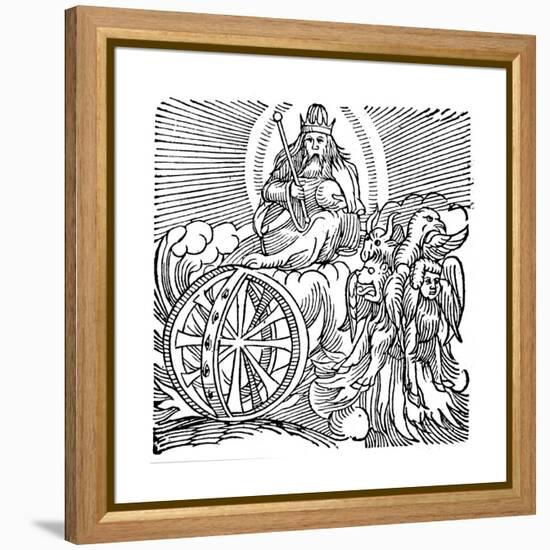 Ezekiel's Vision of Chariot in Sky, C614 BC-null-Framed Premier Image Canvas