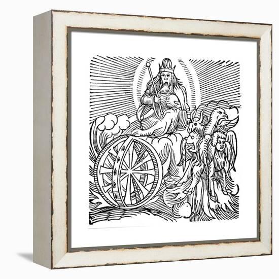 Ezekiel's Vision of Chariot in Sky, C614 BC-null-Framed Premier Image Canvas