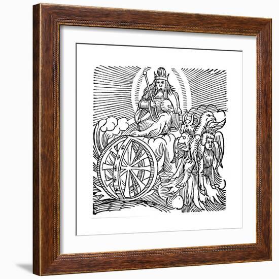 Ezekiel's Vision of Chariot in Sky, C614 BC-null-Framed Giclee Print