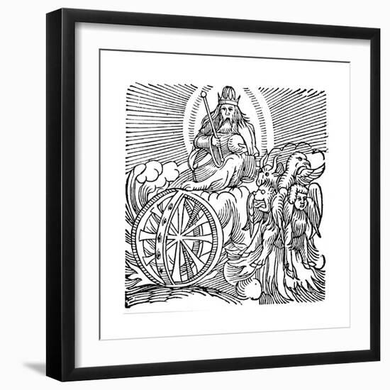 Ezekiel's Vision of Chariot in Sky, C614 BC-null-Framed Giclee Print