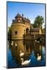 Ezelpoort or Donkey's gate, fortified gate, Bruges, West Flanders, Belgium.-Michael DeFreitas-Mounted Photographic Print