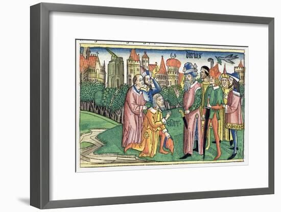 Ezra 6:16: the Temple of Jerusalem is dedicated by King Darius-Unknown-Framed Giclee Print