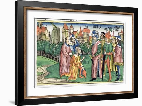 Ezra 6:16: the Temple of Jerusalem is dedicated by King Darius-Unknown-Framed Giclee Print