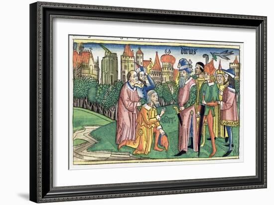 Ezra 6:16: the Temple of Jerusalem is dedicated by King Darius-Unknown-Framed Giclee Print