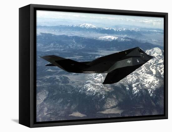 F-117A Nighthawk First Operational Aircraft Designed with Stealth Technology, 1983-null-Framed Stretched Canvas