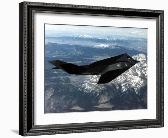 F-117A Nighthawk First Operational Aircraft Designed with Stealth Technology, 1983-null-Framed Photo