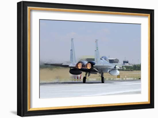 F-15 Eagle of the Royal Saudi Air Force Taking Off-Stocktrek Images-Framed Photographic Print