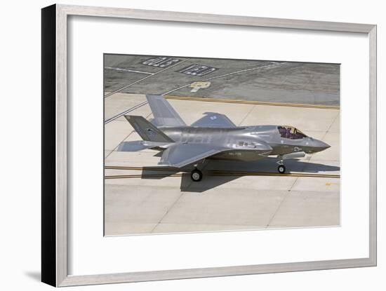 F-35B on the Flight Line Nellis Air Force Base, Nevada-Stocktrek Images-Framed Photographic Print