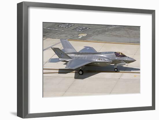 F-35B on the Flight Line Nellis Air Force Base, Nevada-Stocktrek Images-Framed Photographic Print