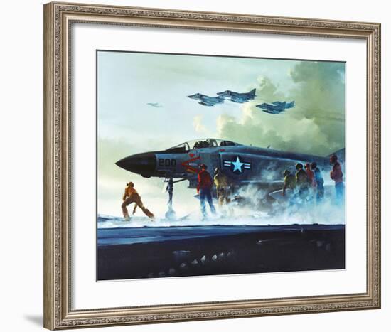 F-4 Phantom II retired 1996-null-Framed Art Print