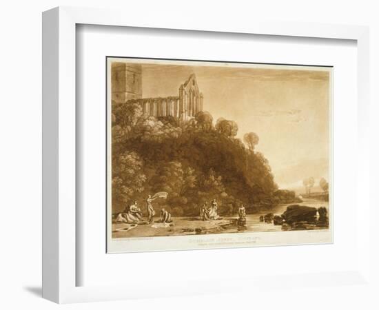 F.56.Ii Dumblain Abbey, from the 'Liber Studiorum', Engraved by Thomas Lupton, 1816-J. M. W. Turner-Framed Giclee Print