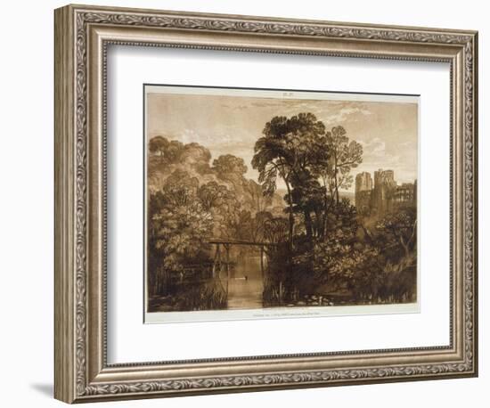 F.58.I Berry Pomeroy Castle, from the 'Liber Studiorum', Engraved by the Artist, 1816-J. M. W. Turner-Framed Giclee Print