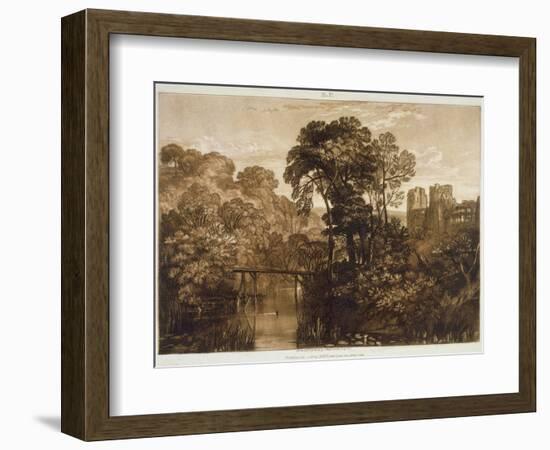 F.58.I Berry Pomeroy Castle, from the 'Liber Studiorum', Engraved by the Artist, 1816-J. M. W. Turner-Framed Giclee Print