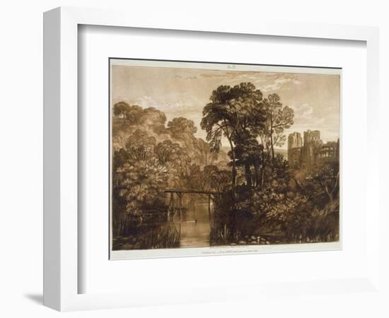 F.58.I Berry Pomeroy Castle, from the 'Liber Studiorum', Engraved by the Artist, 1816-J. M. W. Turner-Framed Giclee Print