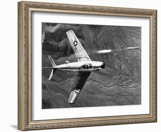 F-86 Jet Fighter Plane-null-Framed Giclee Print