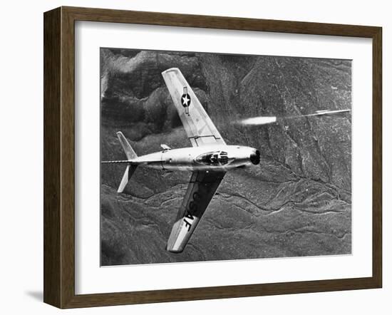 F-86 Jet Fighter Plane-null-Framed Giclee Print