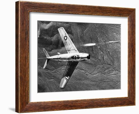 F-86 Jet Fighter Plane-null-Framed Giclee Print