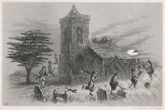 North Berwick Witches: Dr. Fian and Companions Fly Round a Church as They Confess to King James Vi-F. Armytage-Art Print