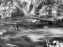 Rope Bridge, Jhelum Valley, Kashmir, India, C1900-F Bremner-Giclee Print