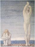 Adam and Eve Despair Learning That They are to be Expelled from Eden-F. Cayley-Framed Stretched Canvas