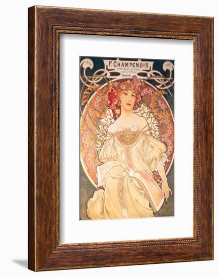 F. Champenois, France, 1898-Alphonse Mucha-Framed Premium Giclee Print