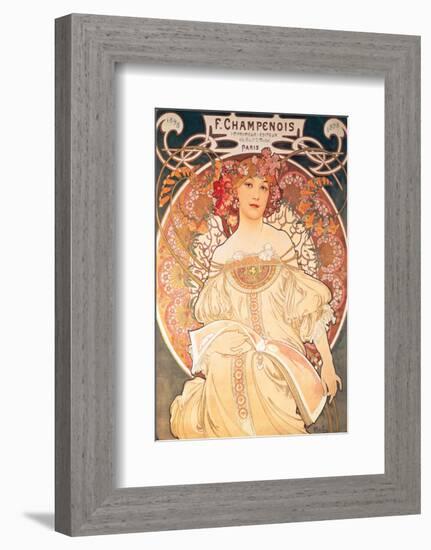 F. Champenois, France, 1898-Alphonse Mucha-Framed Premium Giclee Print