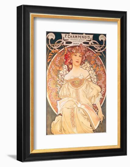 F. Champenois, France, 1898-Alphonse Mucha-Framed Premium Giclee Print