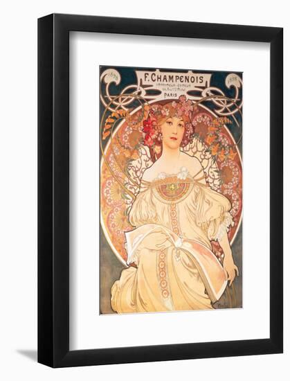 F. Champenois, France, 1898-Alphonse Mucha-Framed Premium Giclee Print