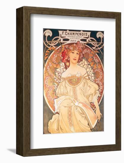 F. Champenois, France, 1898-Alphonse Mucha-Framed Premium Giclee Print