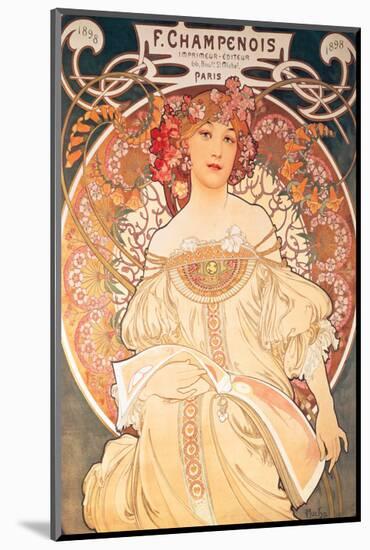 F. Champenois, France, 1898-Alphonse Mucha-Mounted Premium Giclee Print