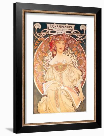 F. Champenois, France, 1898-Alphonse Mucha-Framed Premium Giclee Print