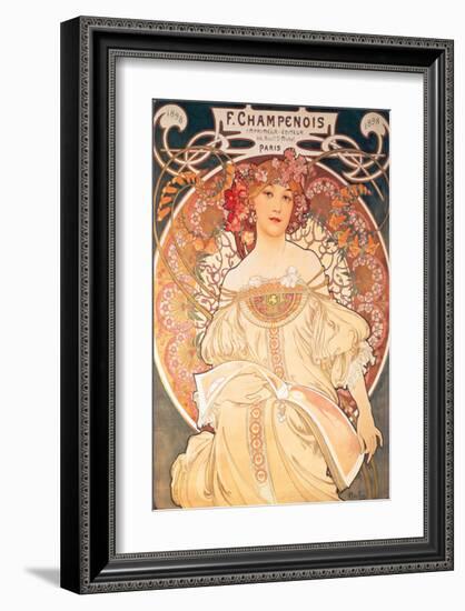 F. Champenois, France, 1898-Alphonse Mucha-Framed Premium Giclee Print