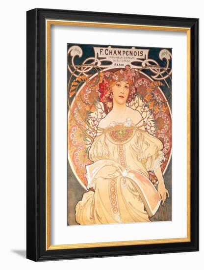 F. Champenois, France, 1898-Alphonse Mucha-Framed Premium Giclee Print